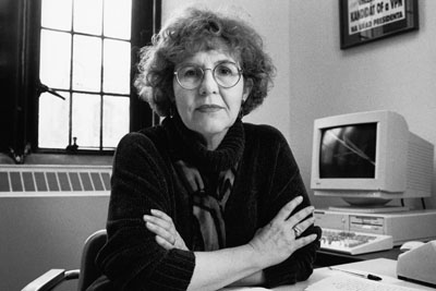 Jean Bethke Elshtain, a political philosopher at the University of Chicago Divinity School, isn't surprised the Bush administration is arguing for U.S. action against Iraq in terms of national security and interests rather than just war principles. ``If you get Cheney, Rumsfeld and Condi Rice in the room - those are not the terms they're comfortable with,'' said Elshtain. Photo courtesy University of Chicago