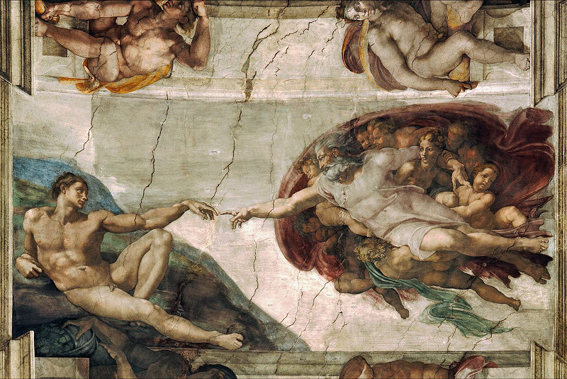 http://en.wikipedia.org/wiki/File:Michelangelo_-_Creation_of_Adam.jpg