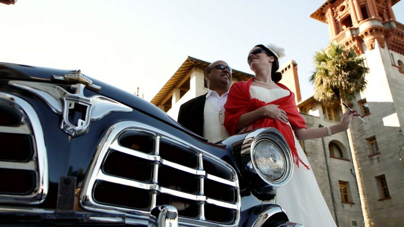 Annie & Paul Levano on their wedding day. Photo courtesy Backlot Films