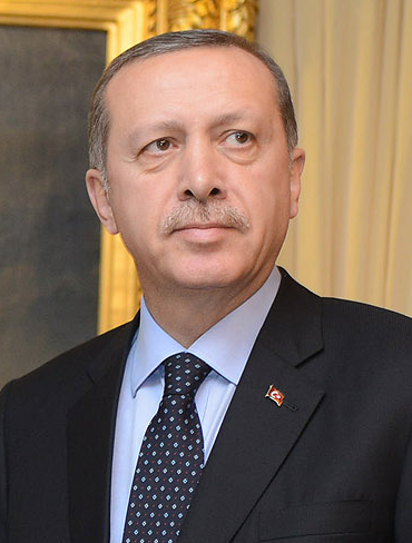The prime minister of Turkey, Recep Tayyip Erdogan, during a meeting in Ankara, Turkey.