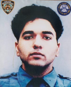 Salman Hamdani's NYPD cadet photo, taken in the fall of 1998 when he joined the force. Photo courtesy Talat Hamdani