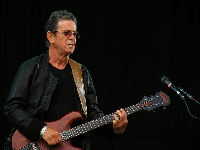Lou Reed performing at the Hop Farm Music Festival on July 2, 2011.