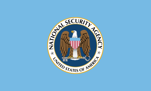 The flag of the National Security Agency, the seal used was created in September 1966. The flag itself has been in use since at least February 2001.
