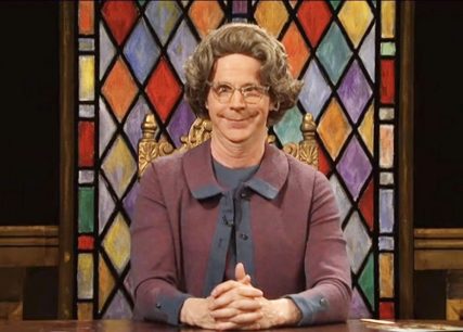 Dana Carvey as Church Lady on Saturday Night Live.
