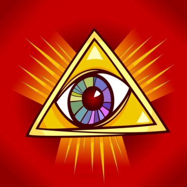An eye in a triangle, Freemason symbol
