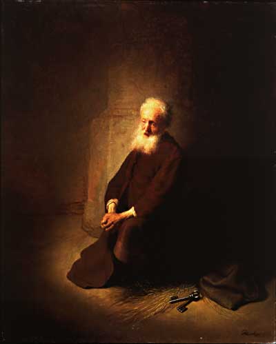 St. Peter in Prison (The Apostle Peter Kneeling).