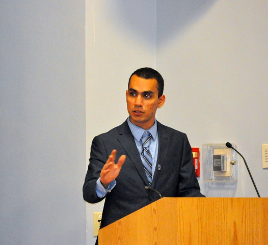  Faisal Saeed Al-Mutar is a secular humanist who fled from Iraq as a refugee. Photo by Ken Chitwood