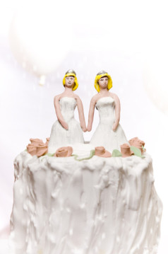 Melting gay wedding cake?