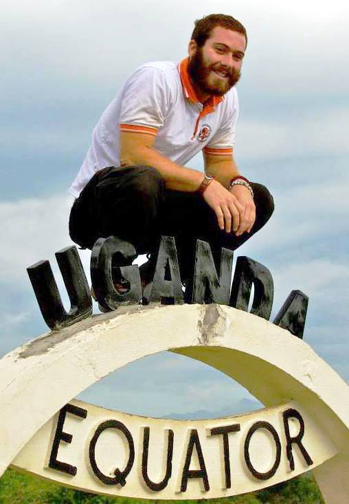 Conor Robinson in Uganda. Photo courtesy Conor Robinson.