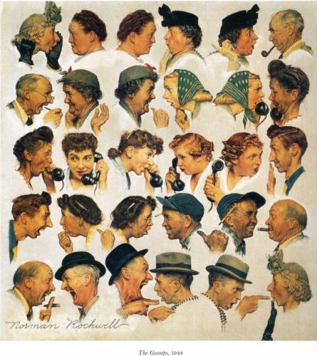 The Gossips, by Norman Rockwell