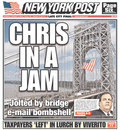 Cover of the New York Post on New Jersey Gov. Chris Christie's latest woes.