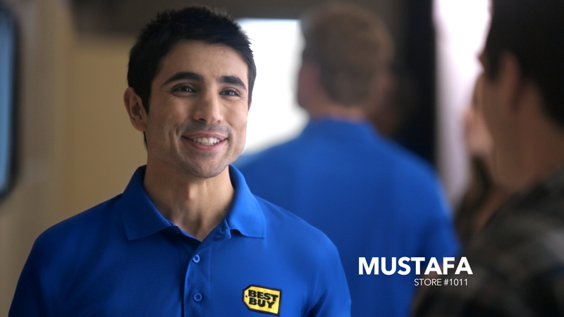 Best Buy employee Mustafa, who is featured on a Best Buy commercial. Photo courtesy of Best Buy