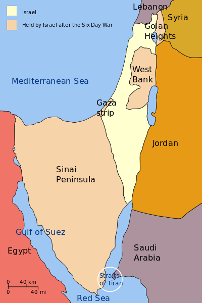 Territories before and after the Six-Day War