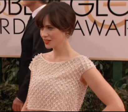 LDS Living gave two thumbs up to Zooey Deschanel's evening wear. Deschanel was nominated in the category of Best Actress in a TV Series/Musical or Comedy, but the award went to comedienne Amy Poehler, who also co-hosted the awards ceremony.