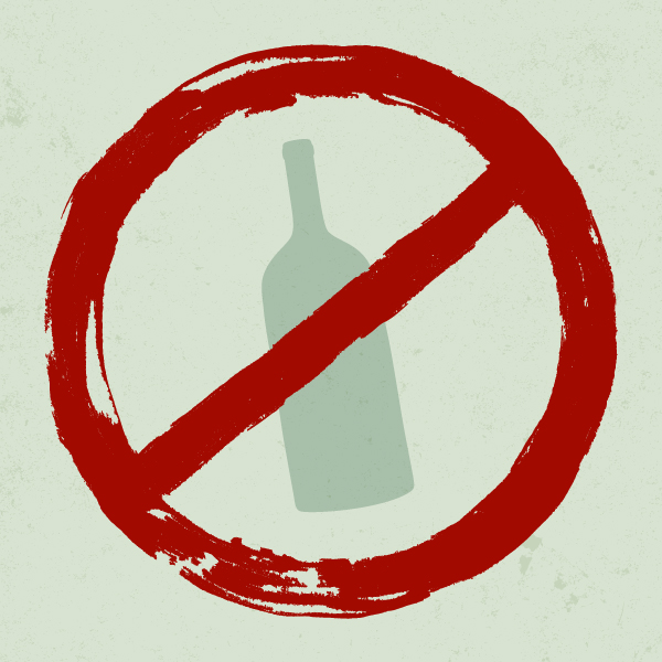 Forbidden alcohol symbol