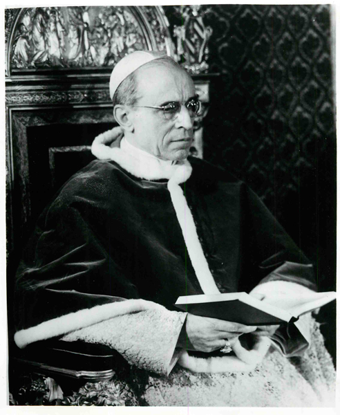 (Date unknown) Pope Pius XII.  Religion News Service file photo