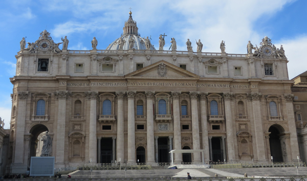 St. Peter's Basilica at the Vatican in Rome in February 2014. RNS photo by David Gibson