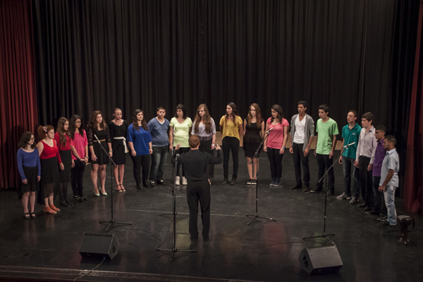Now in its second year, the YMCA Jerusalem Youth Chorus brings together Jewish,  Muslim and Christian high school students for singing and dialogue. Photo courtesy of YMCA Jerusalem Youth Chorus