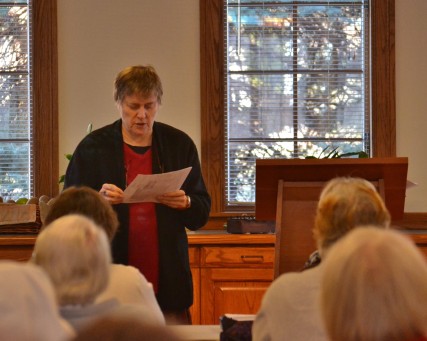 Kathleen Norris at the Transfiguration Spirituality Center, March 18. 