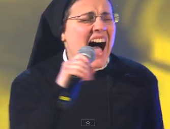 Sister Cristina Scuccia performs on 