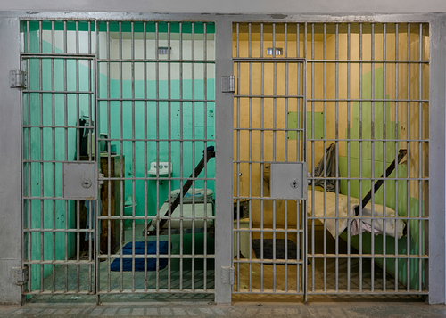 Two cells on Death Row in the Old Idaho State Penitentiary on July 31, 2013 in Boise, Idaho.