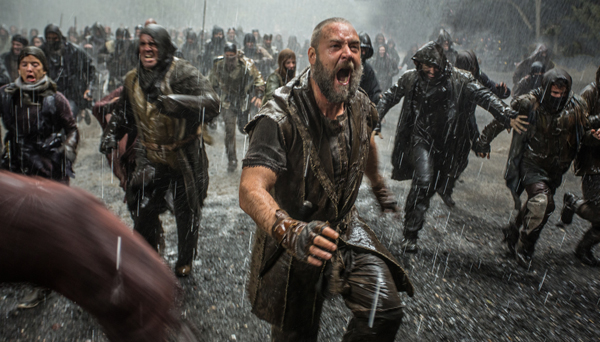 Russell Crowe (foreground) is Noah in "Noah", from Paramount Pictures and Regency Enterprises. Photo by Niko Tavernise, courtesy of Grace Hill Media