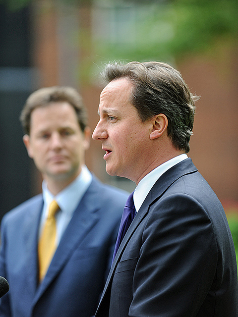 U.K. Prime Minister David Cameron (right) and Deputy Prime Minister Nick Clegg (left) disagree on many issues, including the idea that Britain is and should be a Christian country. 