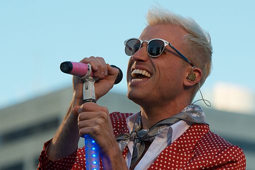 Tyler Glenn of Neon Trees performs during the Apple Worldwide Developers Conference Bash in 2012.