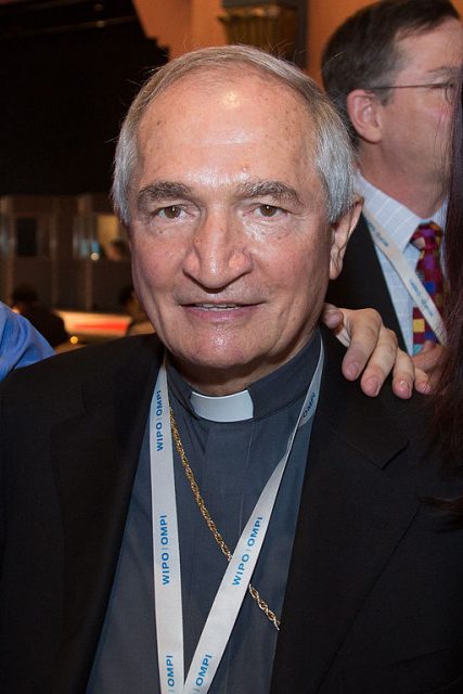 Archbishop Silvano Tomasi at the WIPO Treaty for the Blind conference in Marrakech in June 2013. 