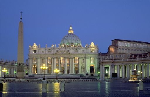 St. Peter's Basilica in early morning light.