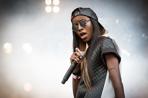 Angel Haze performing at Øyafestivalen in 2013. Haze is not an atheist but expresses skepticism about organized religion. Photo by Jørund Føreland Pedersen, via Wikimedia Commons.