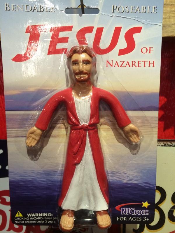 Bendable Jesus of Nazareth doll.