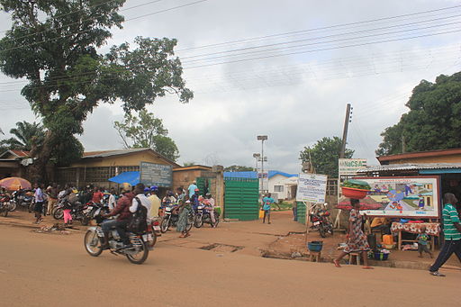 A hospital in Kenema, Sierra Leone, where the Ebola virus samples are tested, in June 2014.
