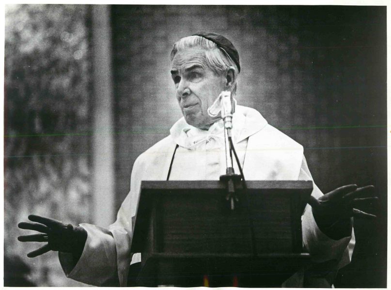 Archbishop Fulton Sheen was a riveting Catholic preacher who gained fame through mass media. RNS file photo