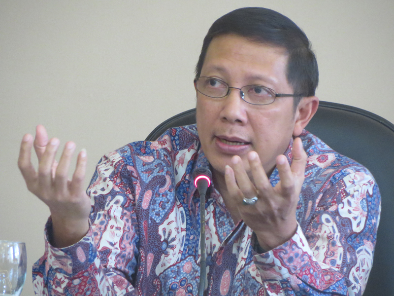Lukman Hakim Saefuddin is Indonesia's Minister of Religious Affairs. Photo by Kevin Eckstrom.