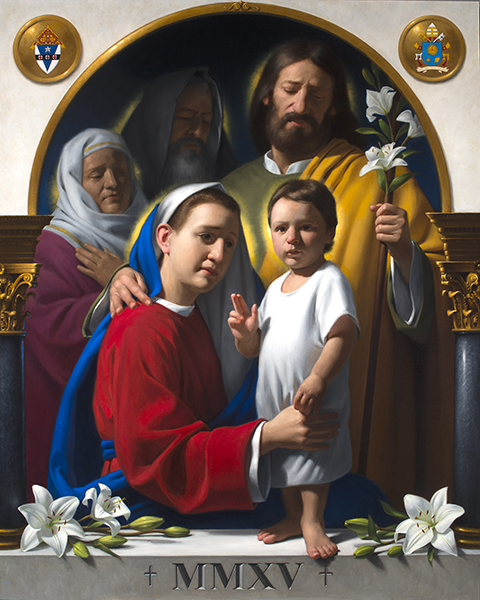 The World Meeting of Families Philadelphia 2015 iconic image created by Neilson Carlin. Photo courtesy of Archdiocese of Philadelphia