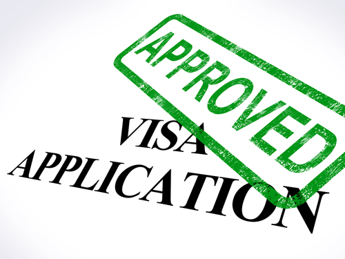 Visa application approved.