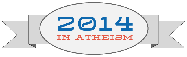 2014 in atheism. Image is not available for republication.
