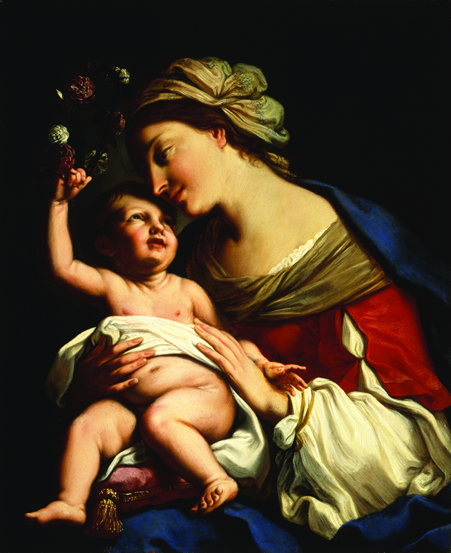 Elisabetta Sirani, Virgin and Child, 1663; Oil on canvas, 34 × 27 1/2 in.; National Museum of Women in the Arts, Washington, D.C., Gift of Wallace and Wilhelmina Holladay; Conservation funds generously provided by the Southern California State Committee of the National Museum of Women in the Arts. Photo courtesy of National Museum of Women in the Arts
