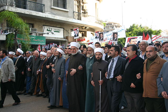 Pro-Syria demonstration in Beirut.