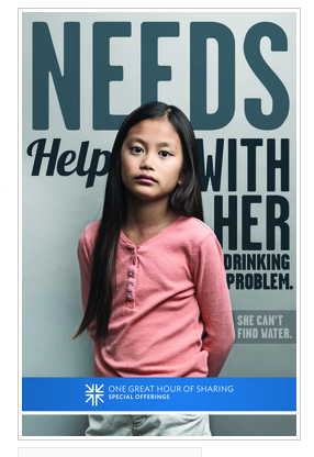 Screenshot of an ad campaign photo created by The Presbyterian Church (USA), which was scrapped after it was blasted for being culturally and socially insensitive.