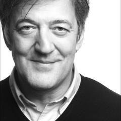 Stephen Fry. Photo courtesy Fry and British Humanist Association. 