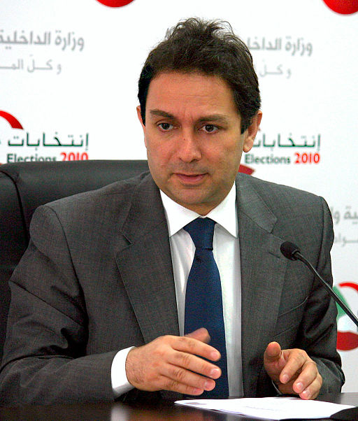 Ziyad Baroud during 2010 Lebanese elections.