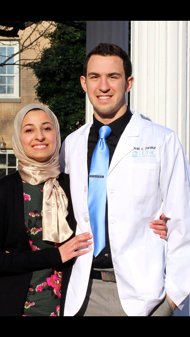 Deah Shaddy Barakat, 23, and his wife, Yusor Mohammad Abu-Salha, 21, were killed on Tuesday (February 10, 2015) inside their condominium near the University of North Carolina campus in Chapel Hill. Photo courtesy of Omid Safi