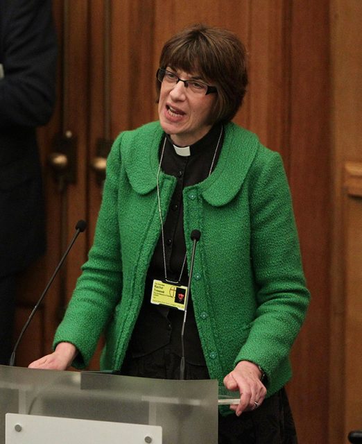 Rachel Treweek, the Archdeacon of Hackney, speaks during a meeting of the General Synod of the Church of England, at Church House in central London on November 21, 2012. Photo courtesy of REUTERS/Yui Mok/Pool
*Editors: This photo can only be republished with RNS-ENGLAND-BISHOP, transmitted on March 26, 2015.