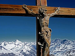 Crucifix on the Klein Matterhorn - courtesy of On Being via Flickr
