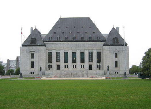 The Supreme Court of Canada building.