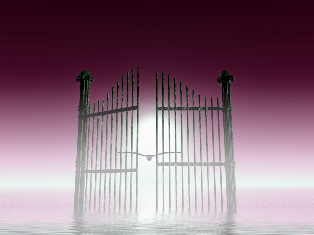 Illustration of Heaven's gates.