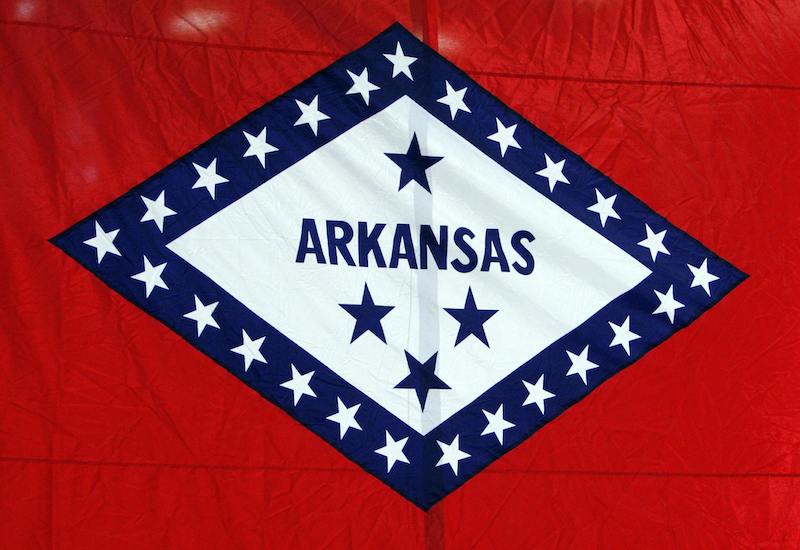Arkansas business leaders including Wal-Mart ask the governor not to sign a controversial religious freedom law some say allows discrimination against gay couples. Photo by Brian Snyder courtesy of Reuters
HIGH RES: http://archives.religionnews.com/multimedia/photos/rns-arkansas-flag