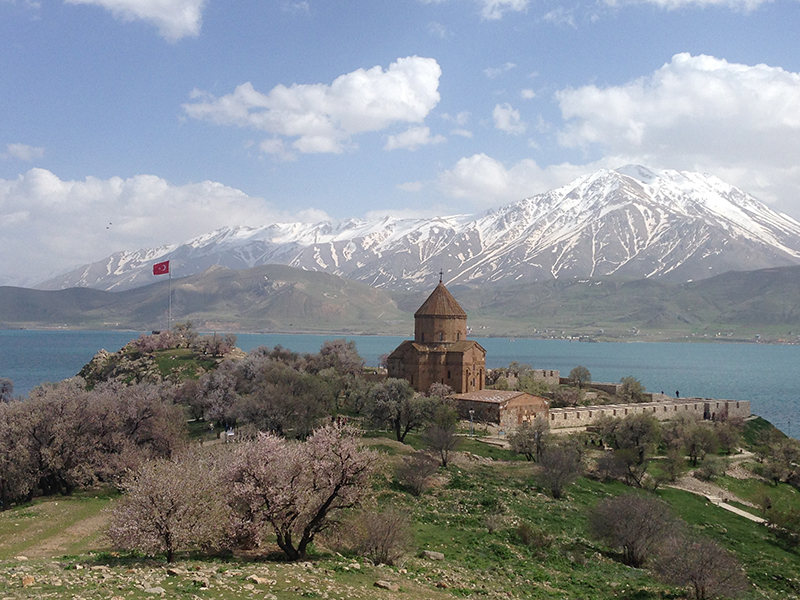 The Armenian Church of the Holy Cross on Akdamar Island, Lake Van in Turkey. Religion News Service photo by Tania Karas